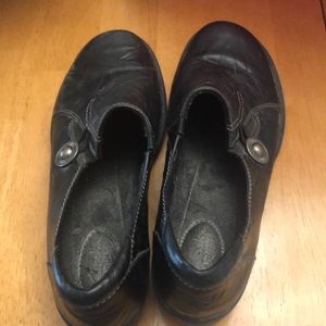 Clark black loafers